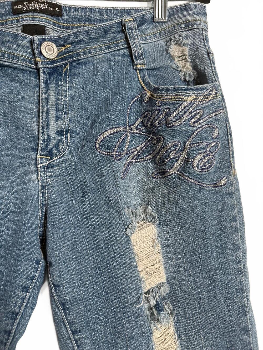 Y2K Grunge South Pole Distressed Denim Shorts
